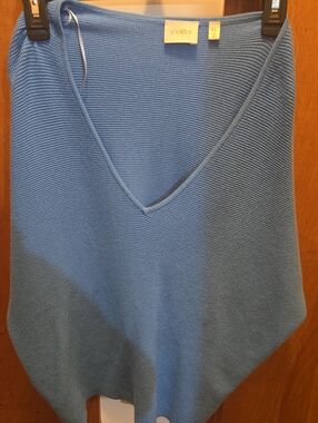 Cyrus Women's Sky Blue V-Neck Sweater